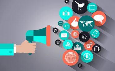 Social media marketing concept Social media marketing concept - Promotion, branding, marketing, communication and strategy